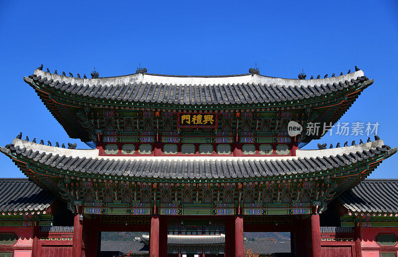 景福宫正门(光化门)- 14世纪，韩国首尔